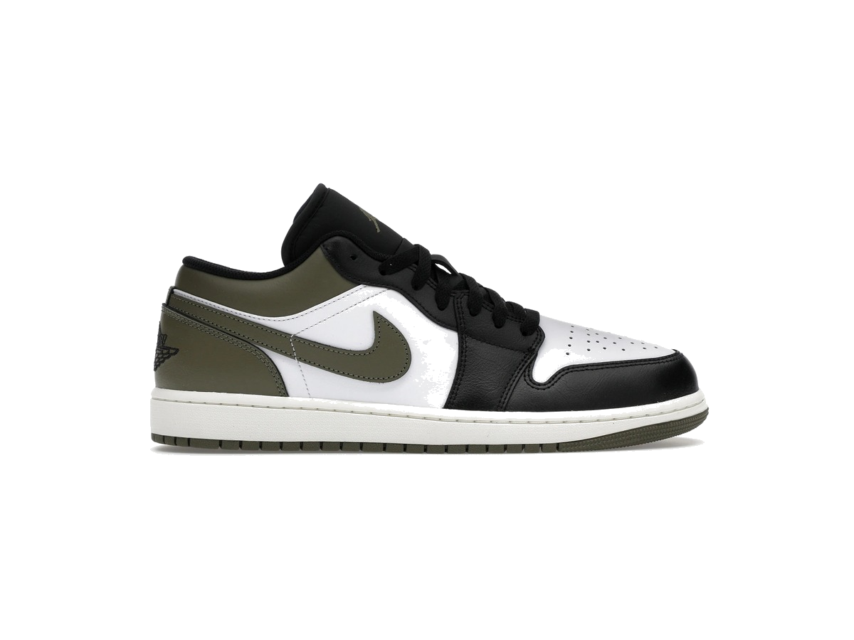 Jordan 1 Low Black Toe Medium Olive