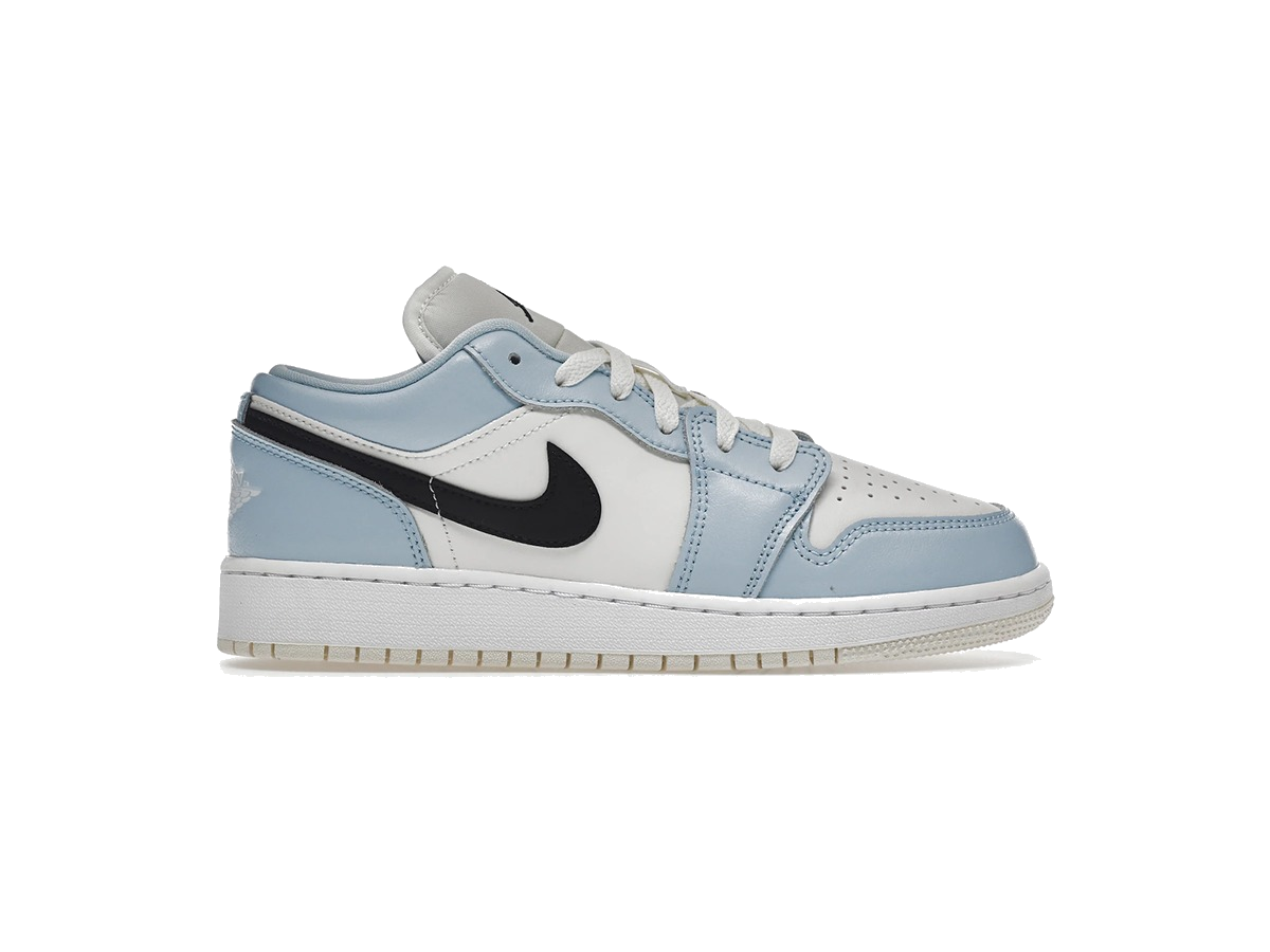 Jordan 1 Low Ice Blue Black (GS)