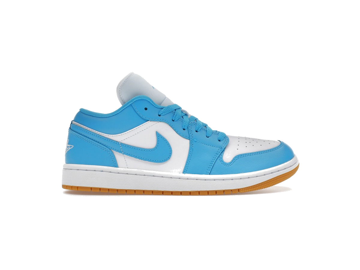Jordan 1 Low White Gum Light Brown Dark Powder Blue (Women's)