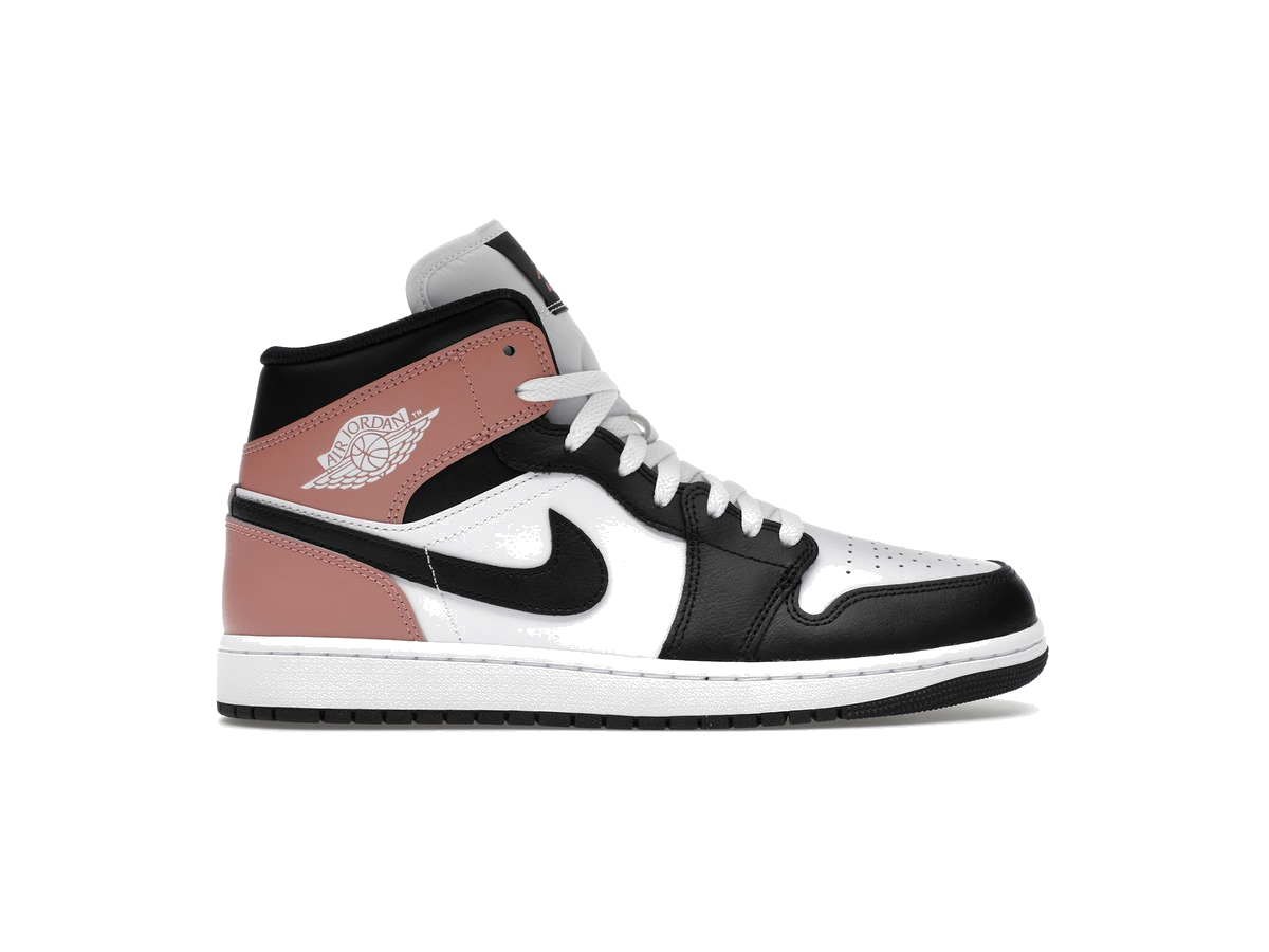 Jordan 1 Mid White Rust Pink Black