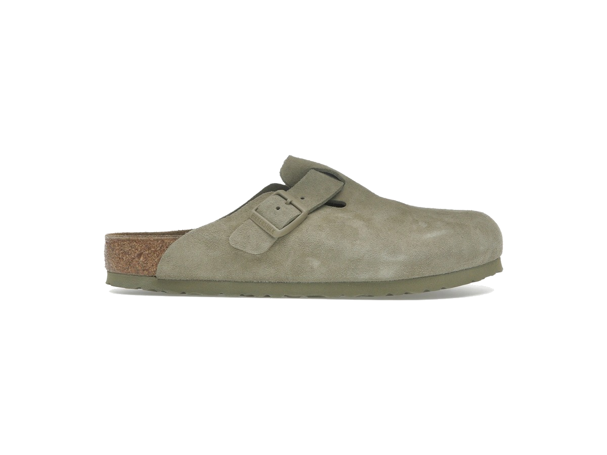 Birkenstock Boston Suede Faded Khaki