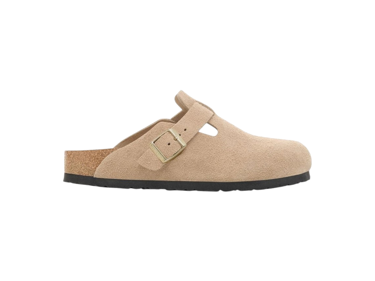 Birkenstock Boston Suede Leather Sandcastle