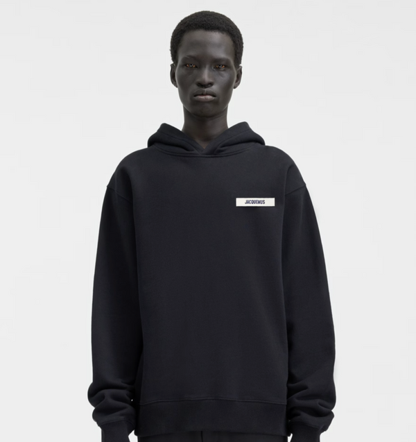 Le Hoodie Gros Grain Jacquemus Black – vue 2