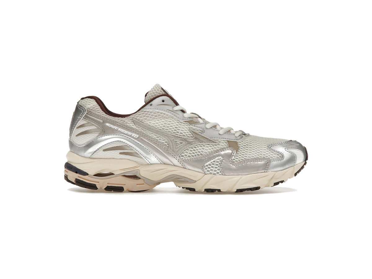 Mizuno Wave Rider 10 Snow White Silver Cloud Chicory