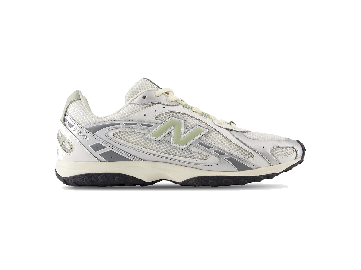 New Balance 204L Silver Metallic Sage Green