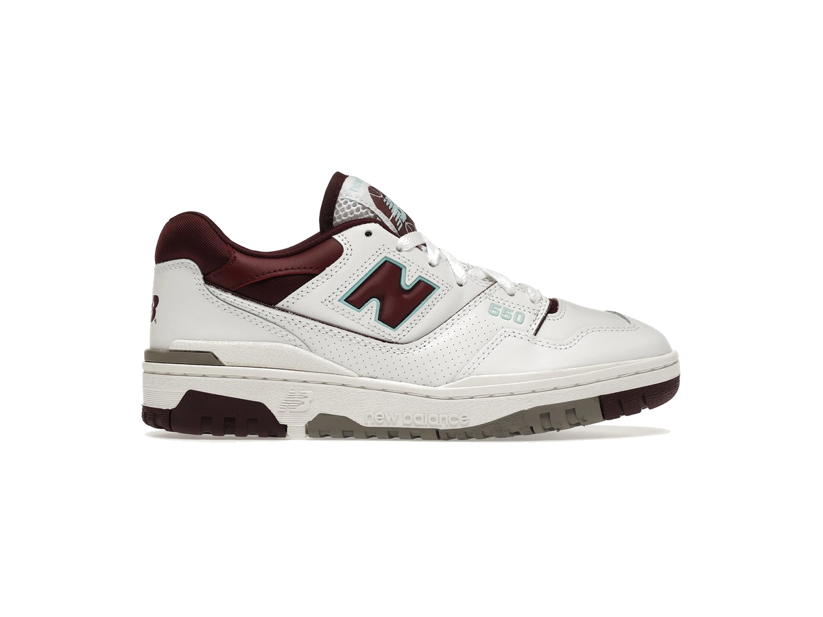 New Balance 550 Burgundy Cyan
