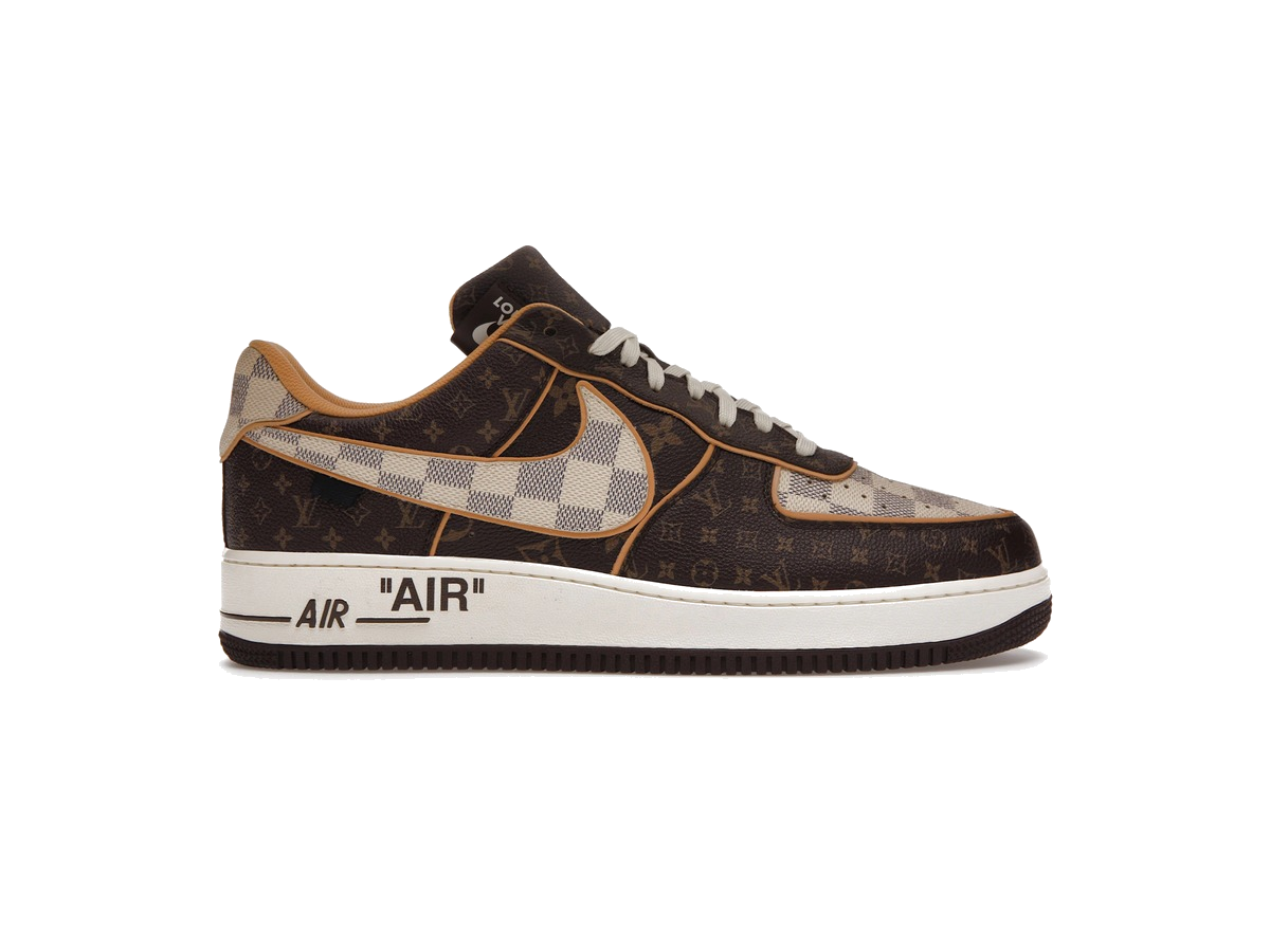 Louis Vuitton Nike Air Force 1 Low Monogram Brown Damier Azur