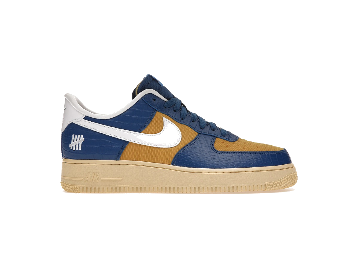 Nike Air Force 1 Low SP Undefeated 5 On It Blue Yellow Croc