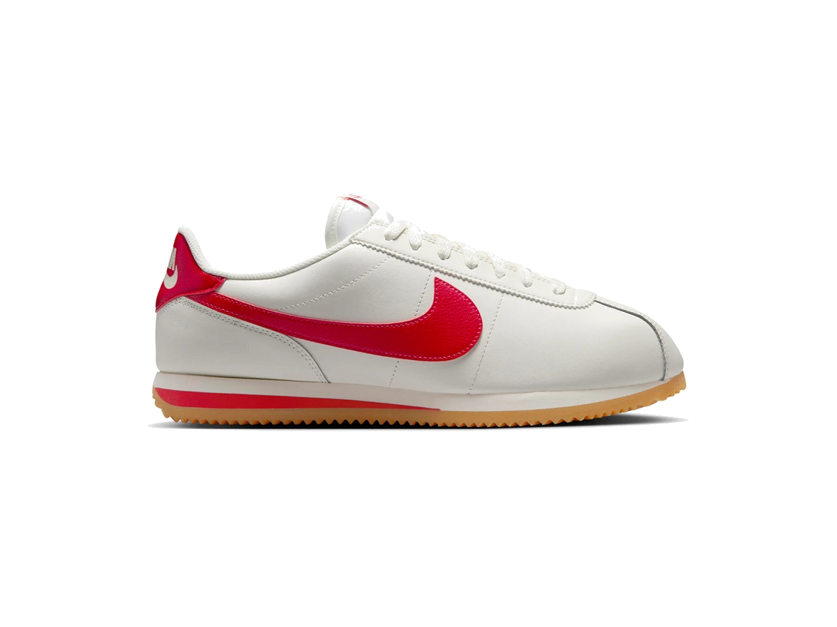 Nike Cortez Leather Sail Gum Yellow University Red