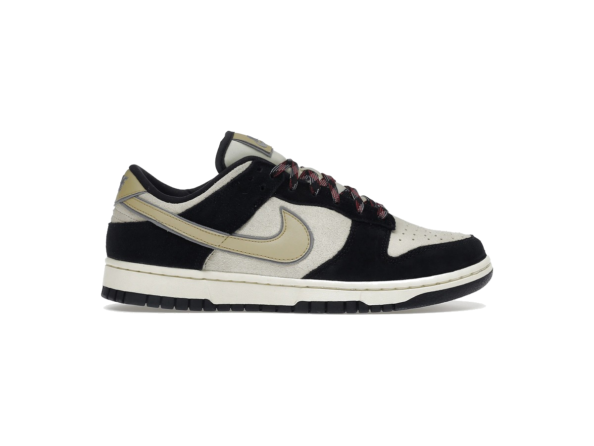 Nike Dunk Low LX Black Suede Team Gold (Women's)