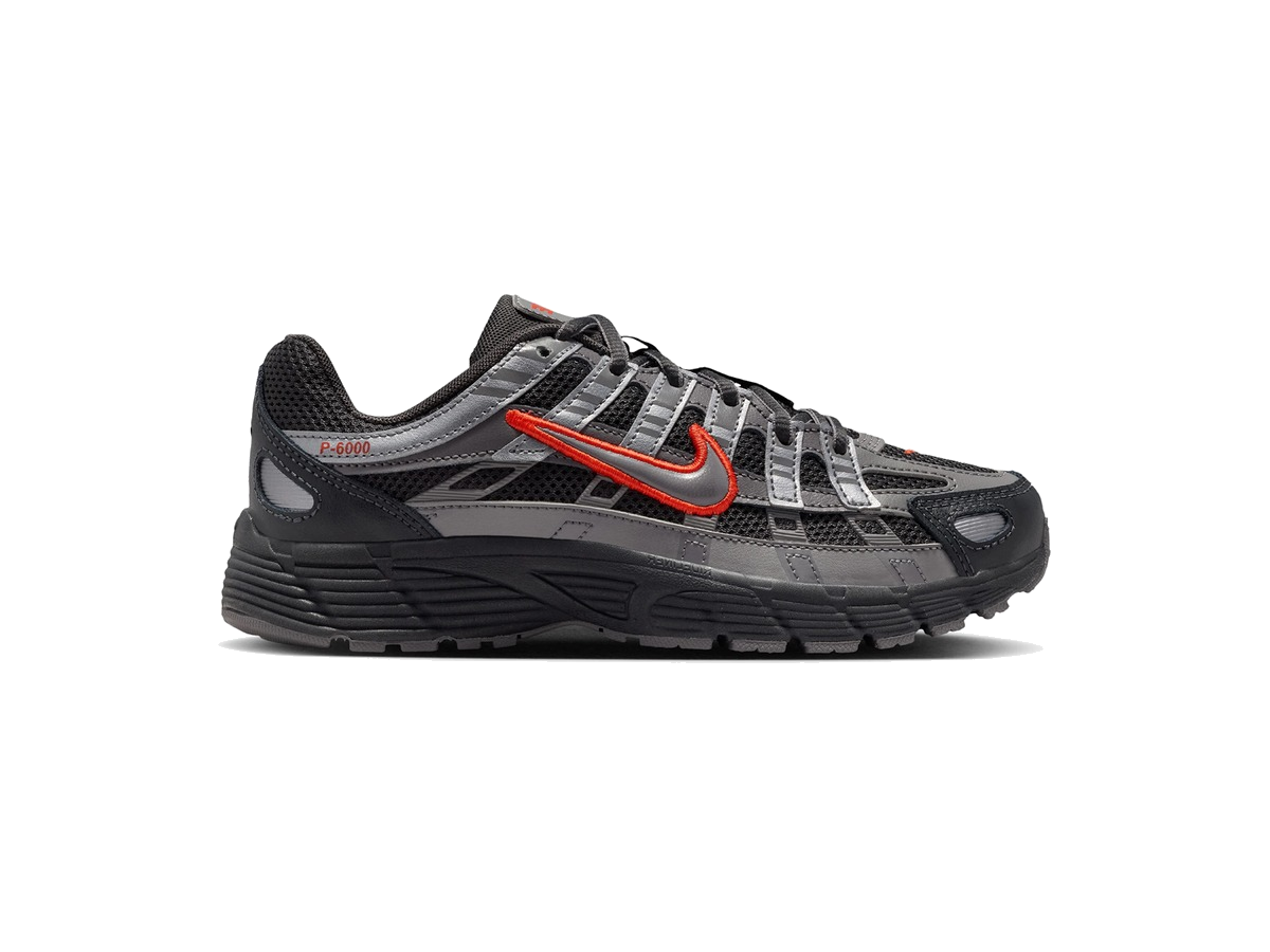 Nike P-6000 Anthracite Picante Red Metallic Cool Grey (GS)