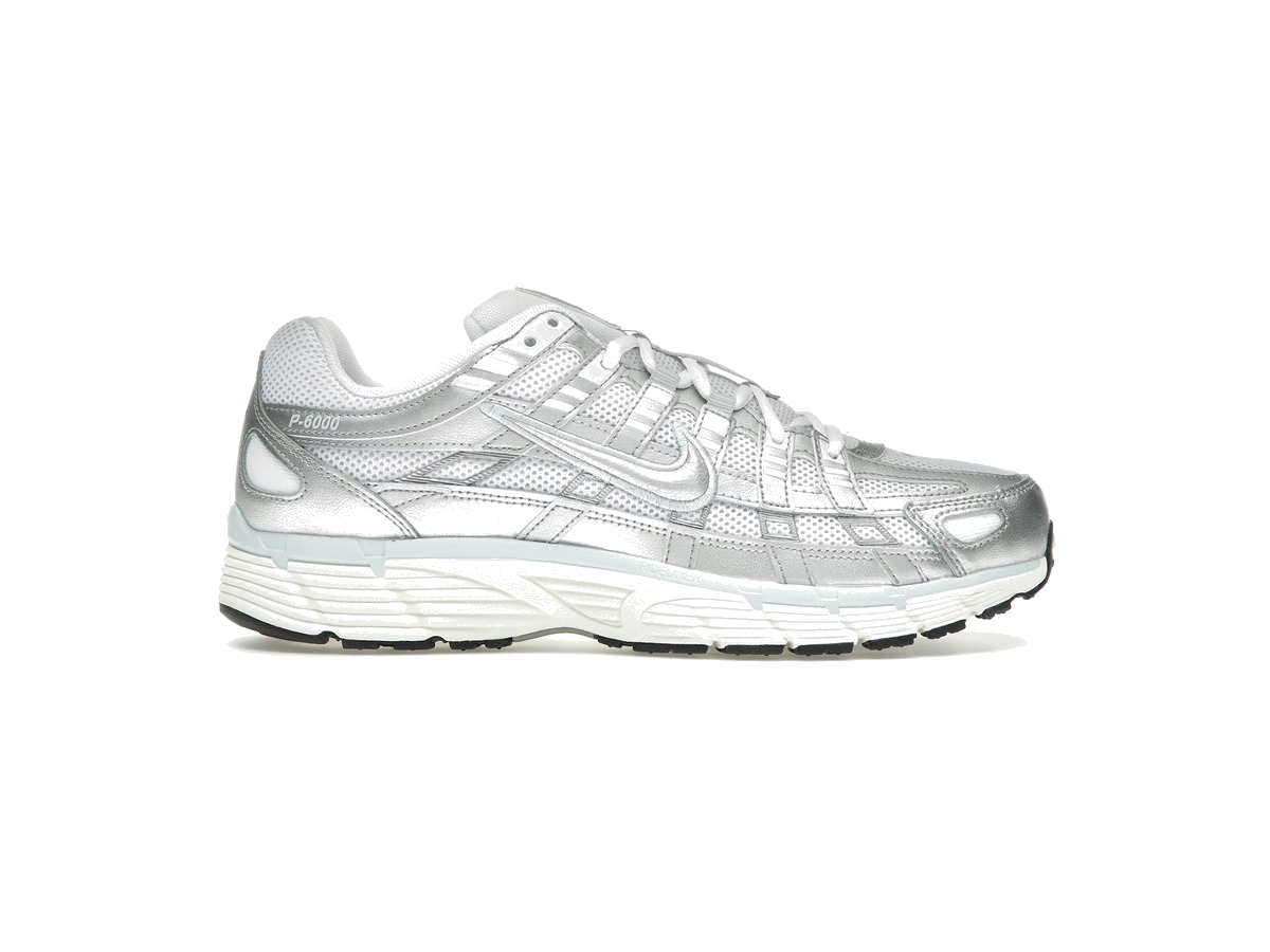 Nike P-6000 White Blue Tint Sail Metallic Silver (Women's)