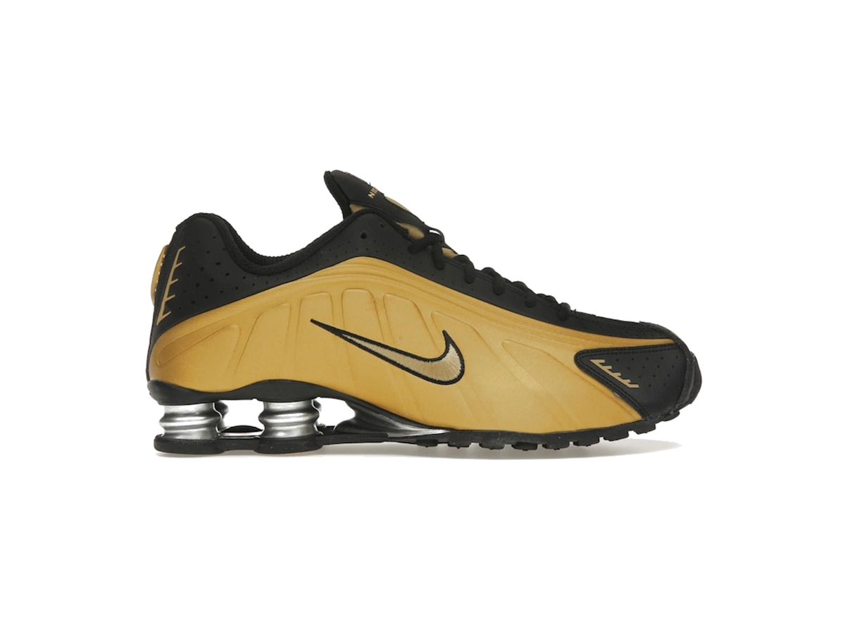 Nike Shox R4 Black Metallic Gold (Women's)