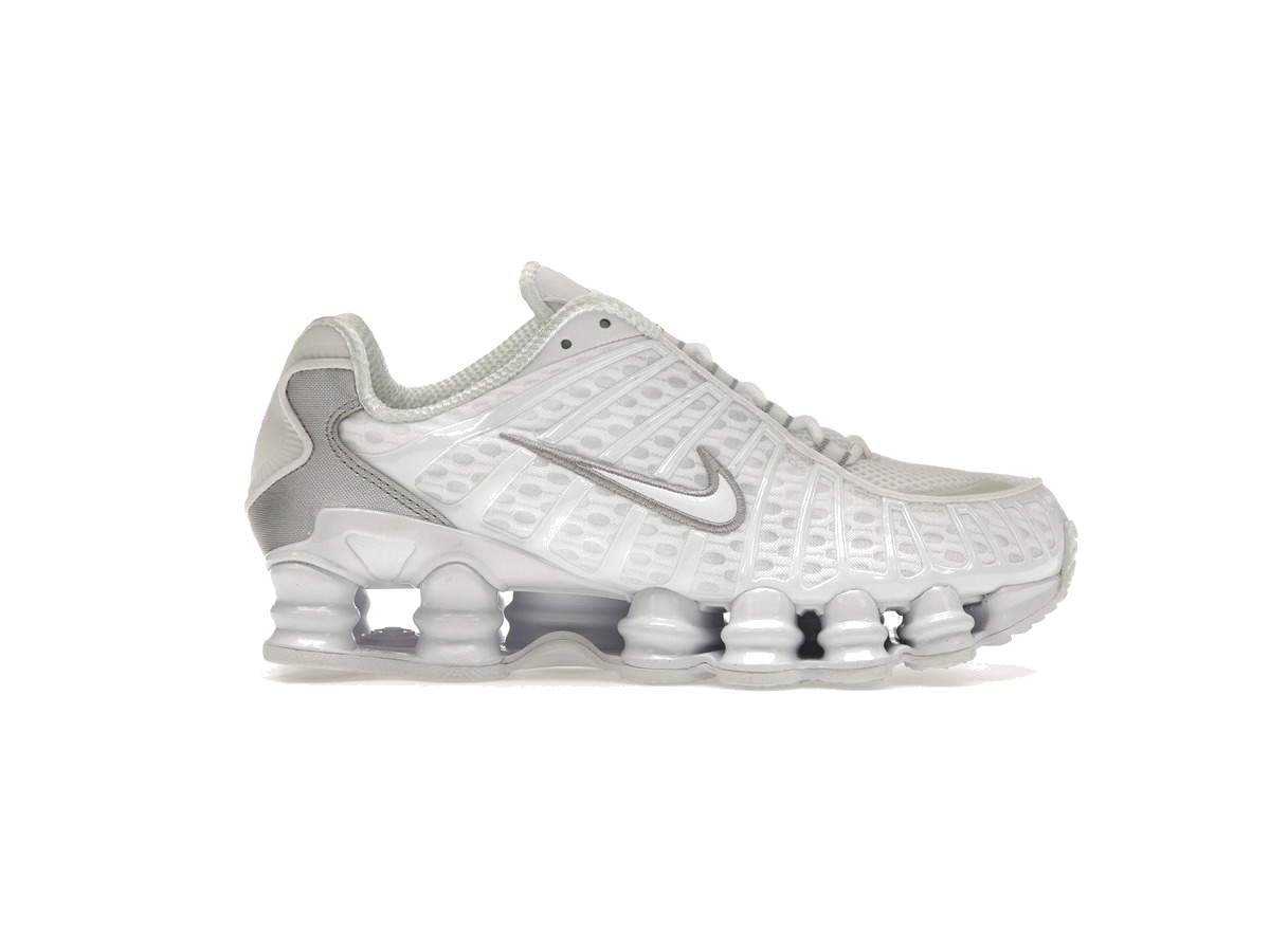 Nike Shox TL White Metallic Silver Max Orange (Women's)