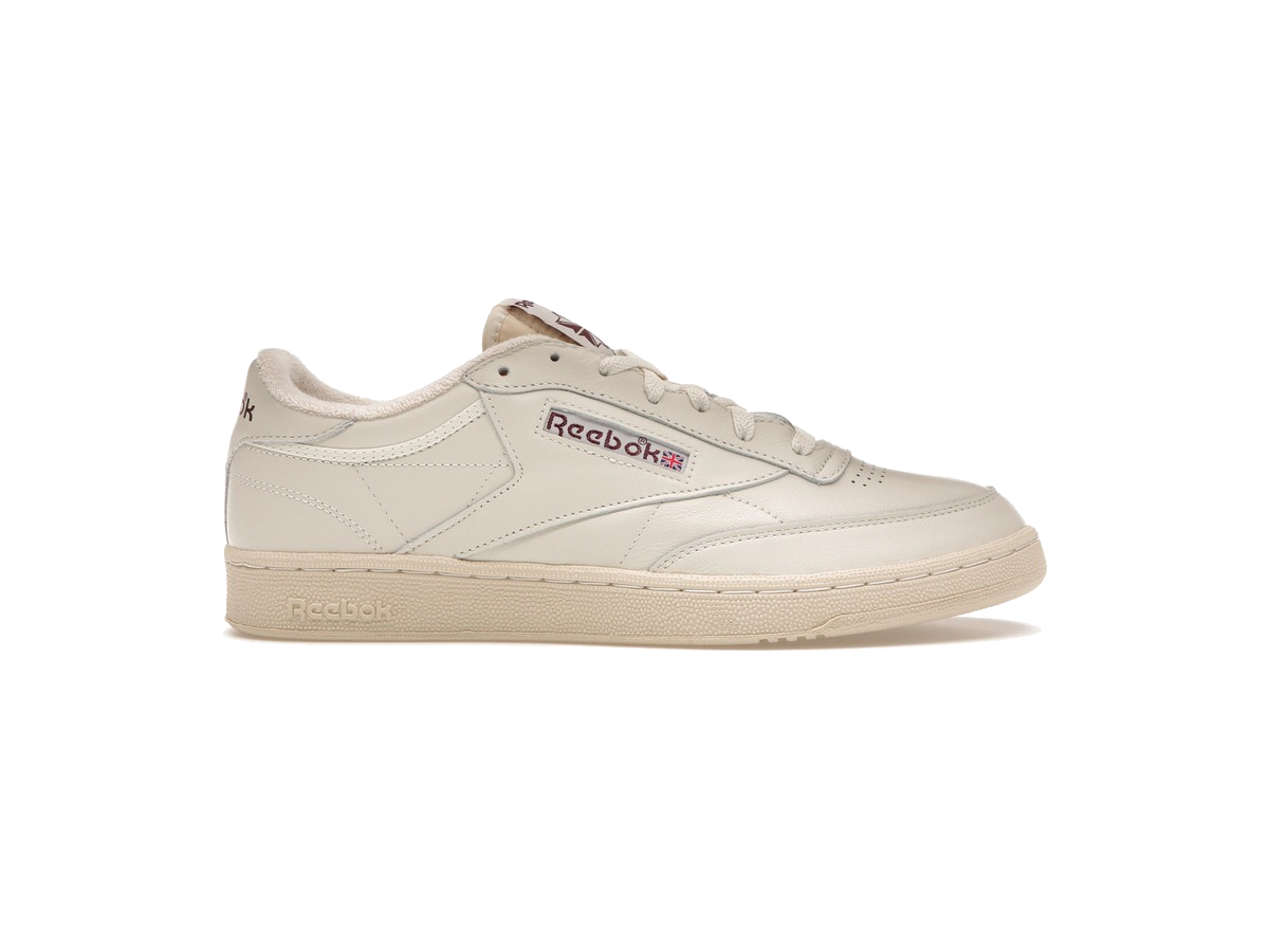 Reebok Club C 85 Chalk Alabaster Maroon