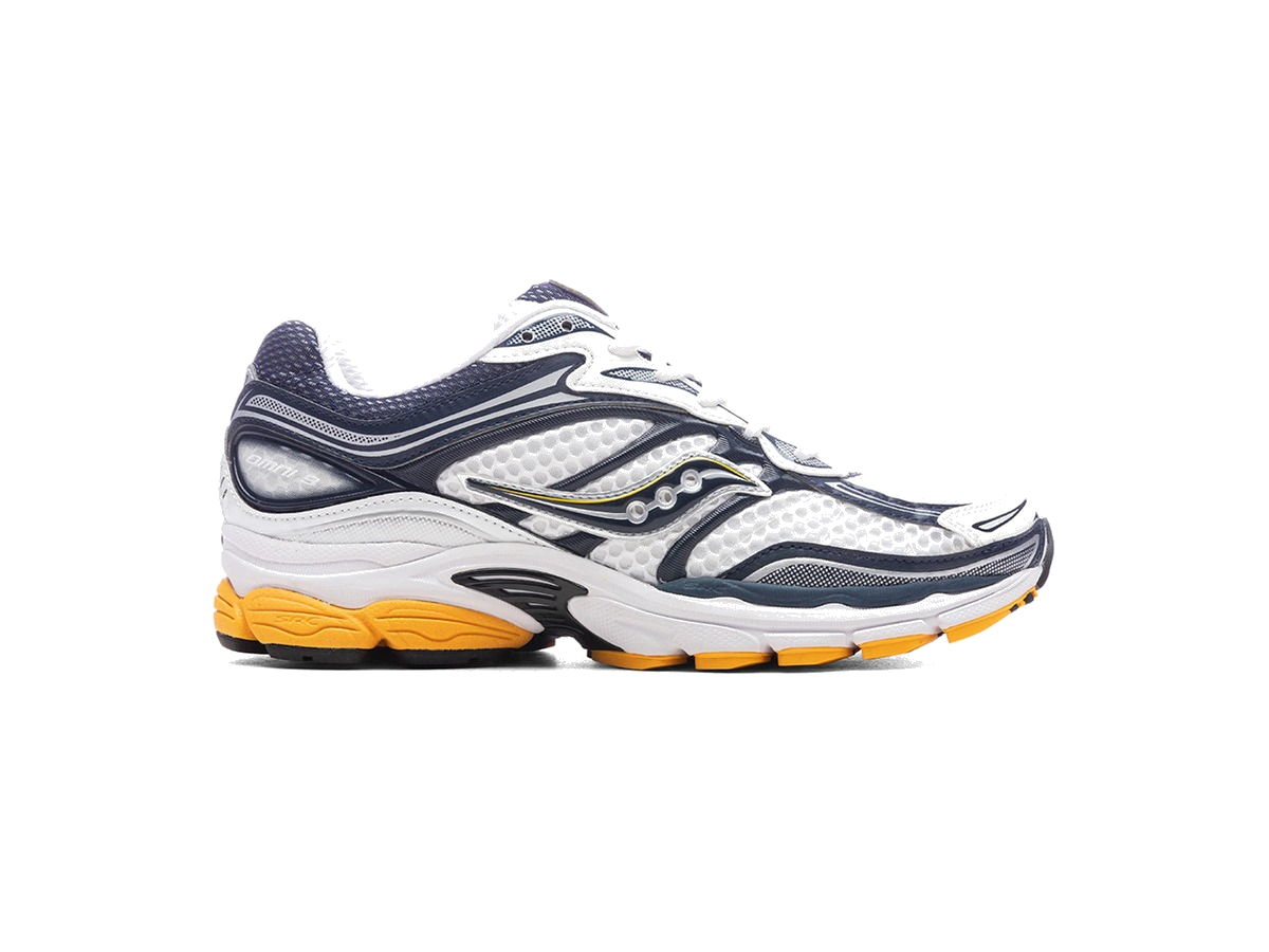 Saucony ProGrid Omni 9 White Navy Yellow