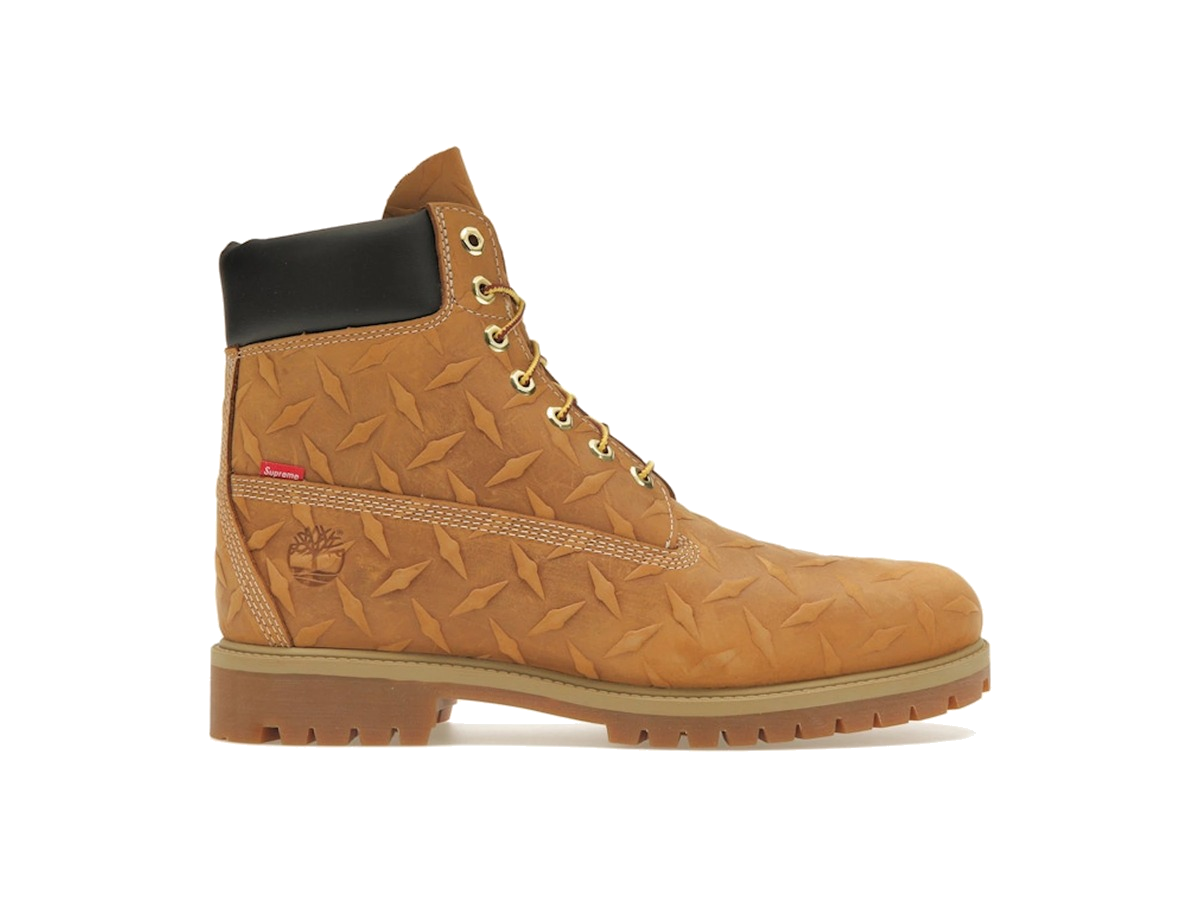 Timberland 6" Premium Waterproof Boot Supreme Diamond Plate Wheat