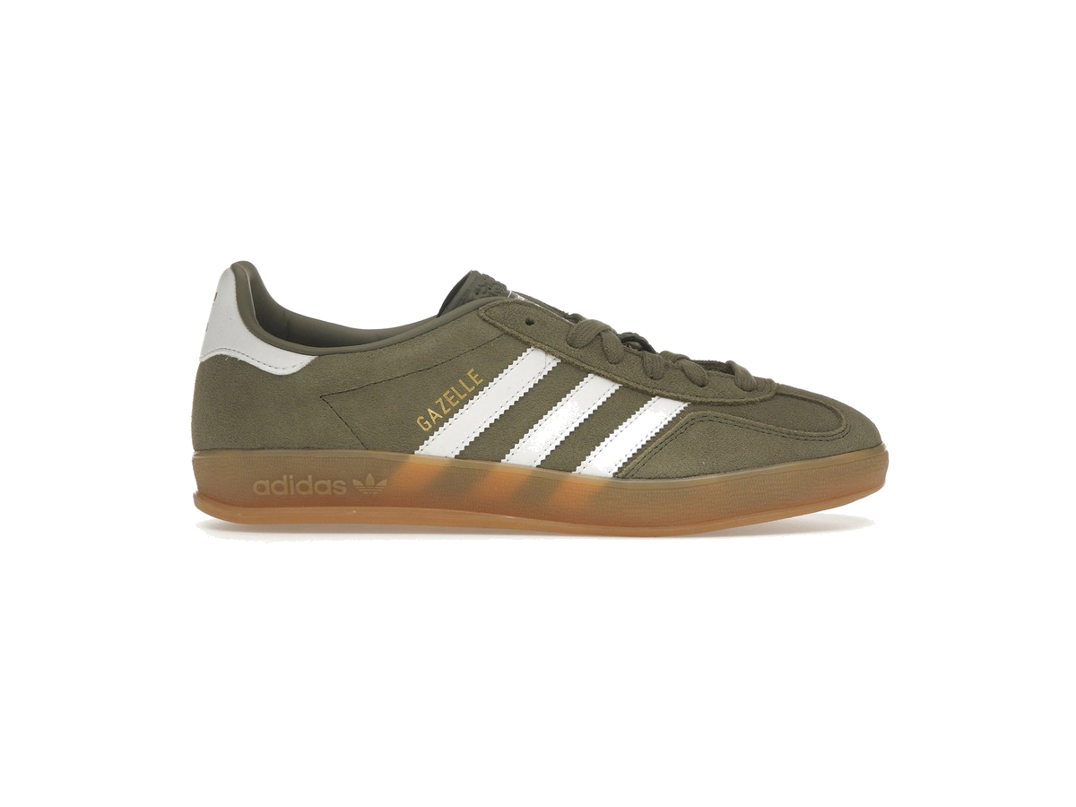adidas Gazelle Indoor Olive Strata Cloud White Gum