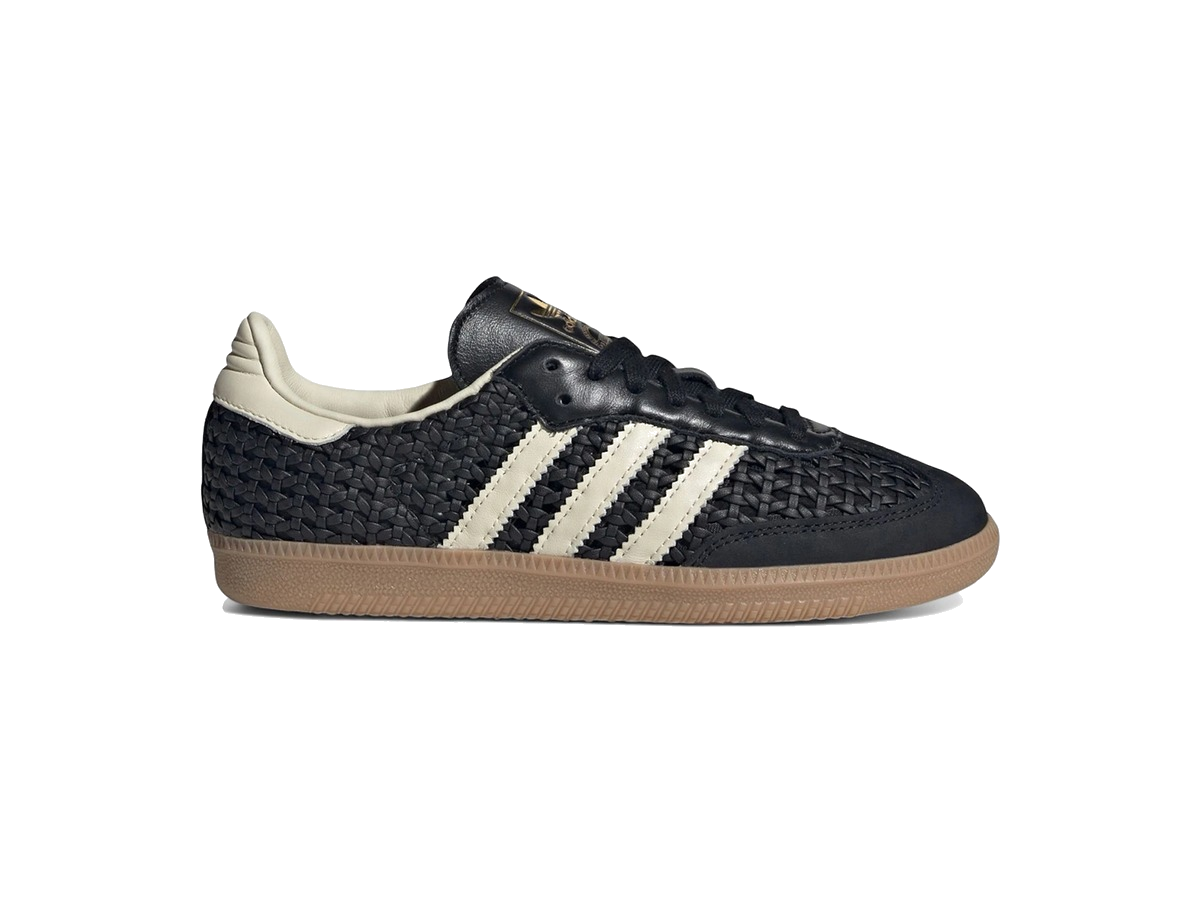 adidas Samba OG Basketweave Black Cream White (Women's)