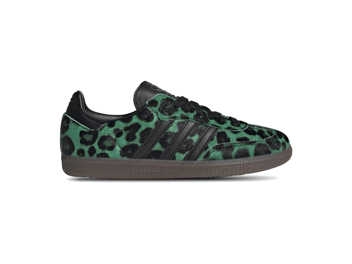 adidas Samba Semi Screaming Green Core Black Gold Metallic (Women's)