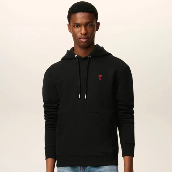 Hoodie Noir Ami de Coeur en Coton – vue 2