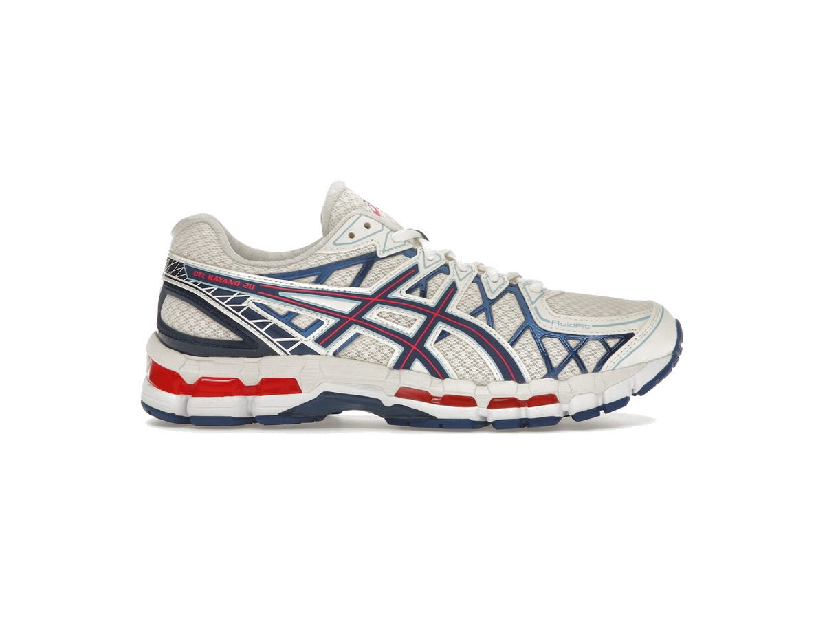 ASICS Gel-Kayano 20 Cream Blue Red