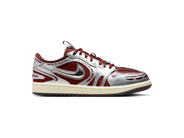 Jordan 1 Low Method of Make V3 Dark Team Red Metallic Silver (Women's)
