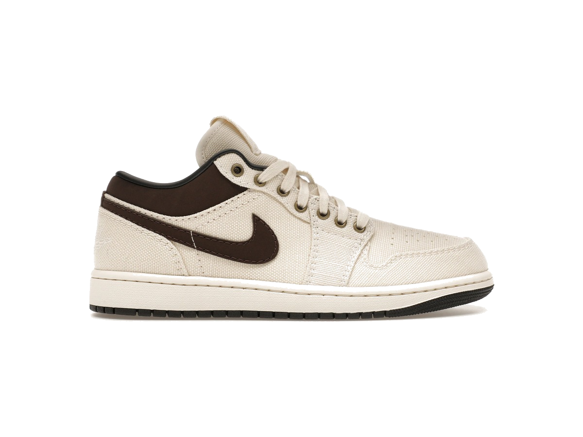 Jordan 1 Low Premium Pale Ivory Off Noir Baroque Brown