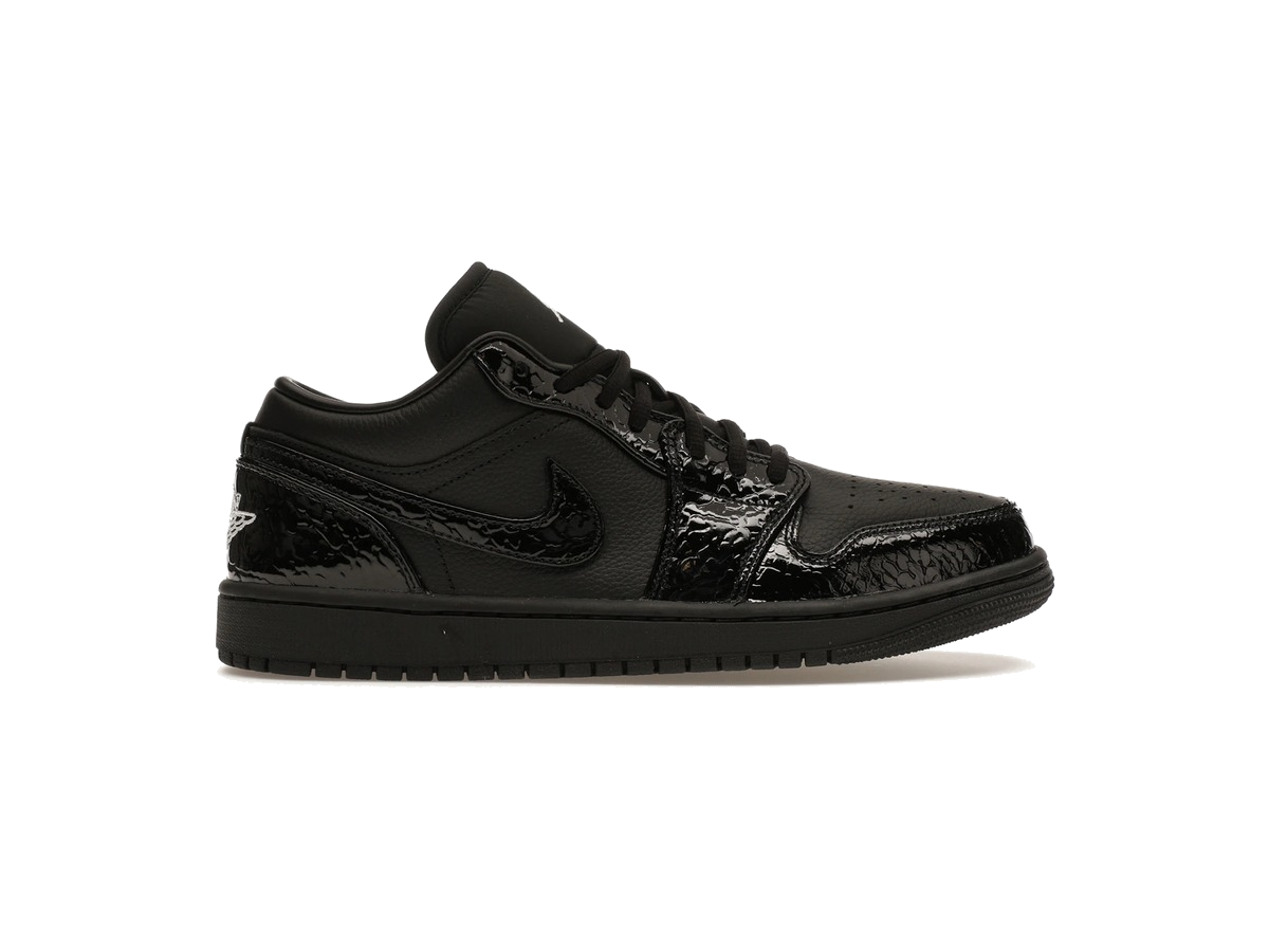 Jordan 1 Low SE Patent Elephant Black (Women's)