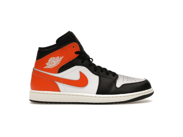 Jordan 1 Mid Black Toe Starfish