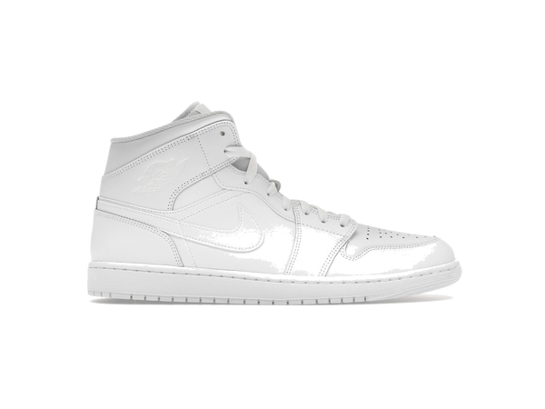Jordan 1 Mid Triple White