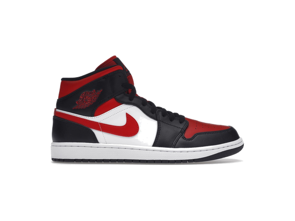 Jordan 1 Mid White Black Red (2022)