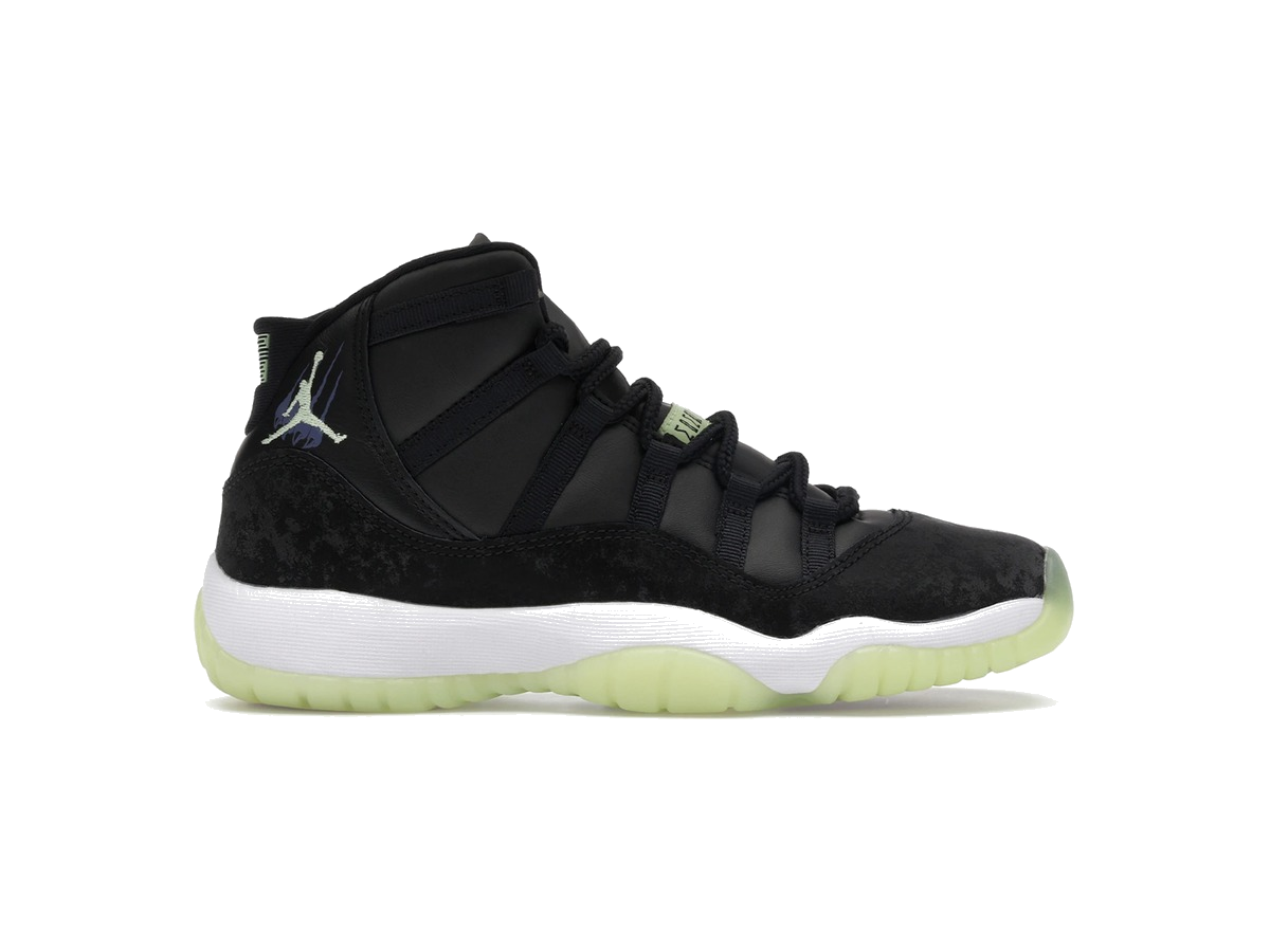 Jordan 11 Retro Black Barely Volt (GS)