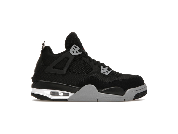 Jordan 4 Retro Black Canvas (GS)