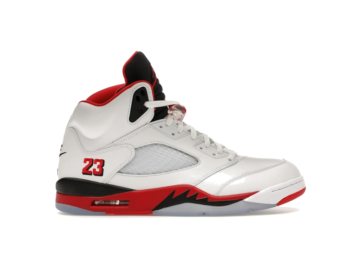 Jordan 5 Retro Fire Red Black Tongue (2025)