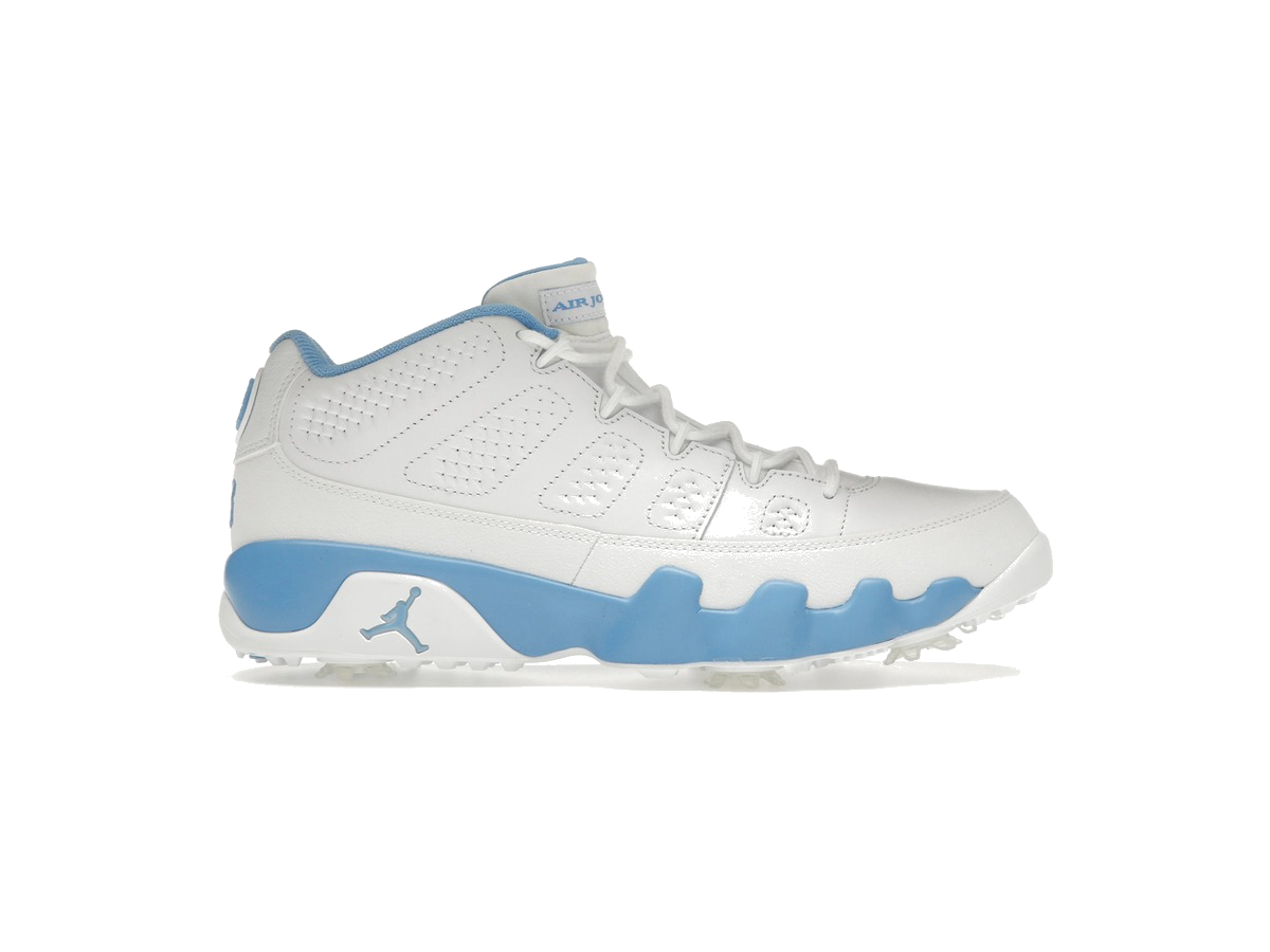 Jordan 9 Retro Low Golf White University Blue