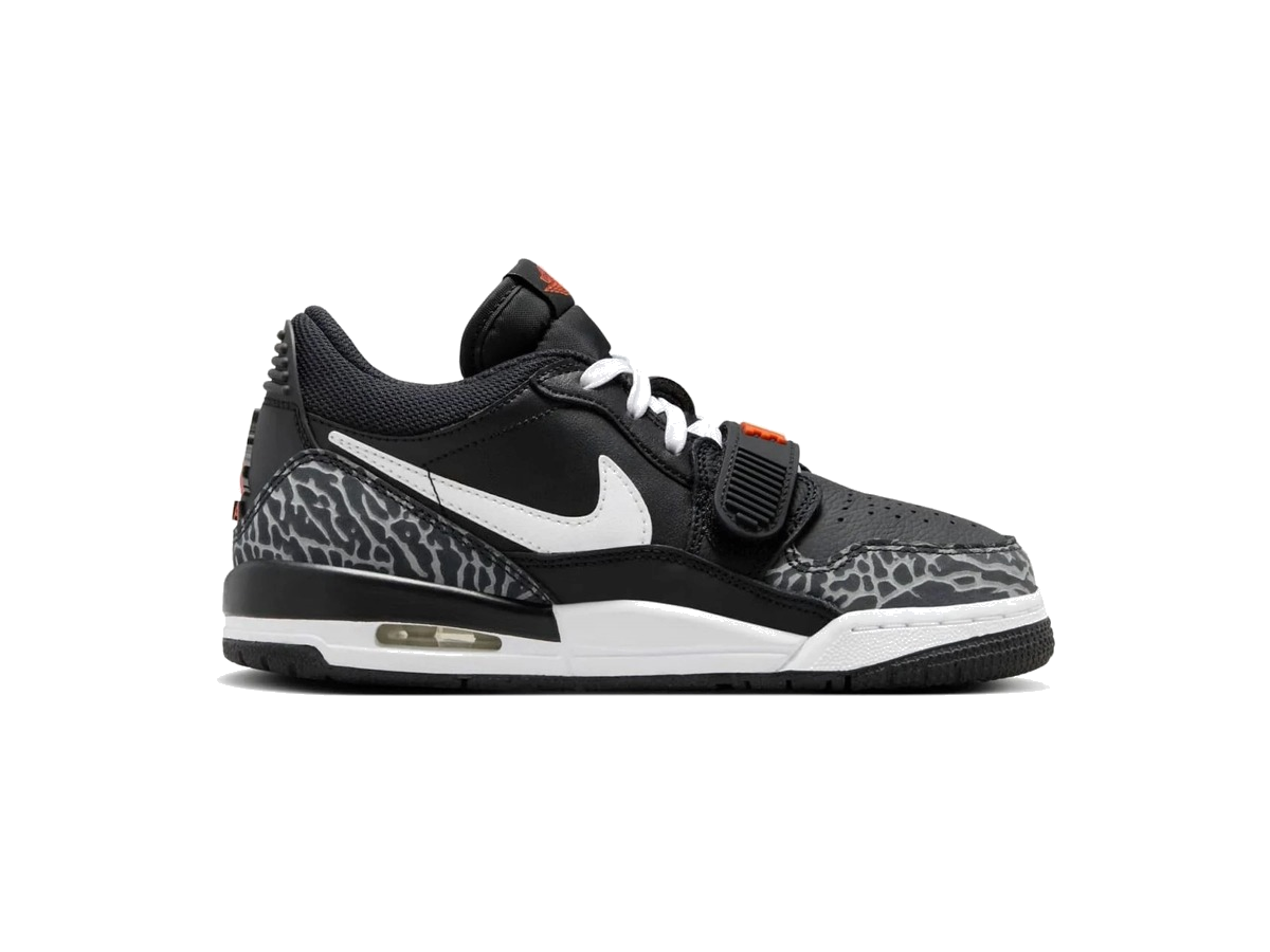Jordan Legacy 312 Low Black White Safety Orange (GS)