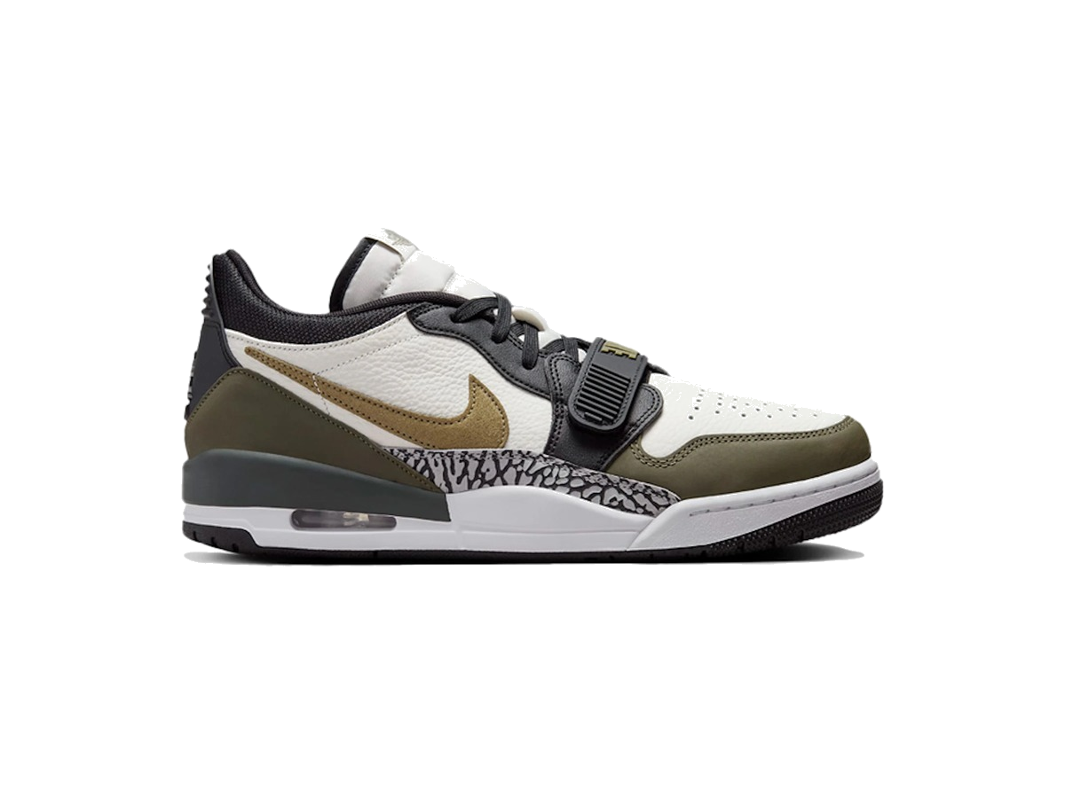 Jordan Legacy 312 Low Sail Black Medium Olive