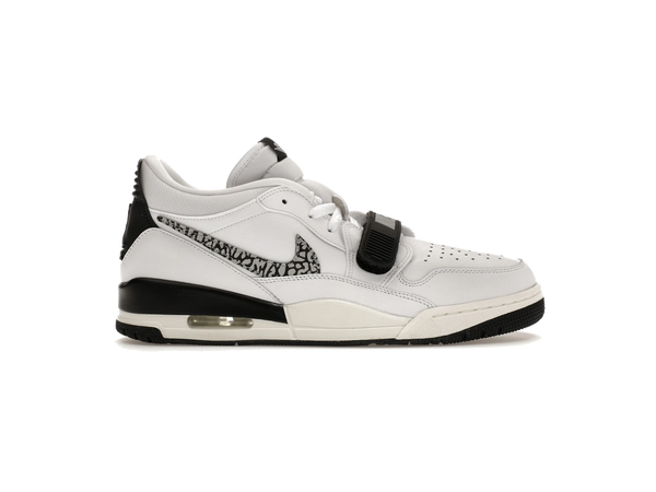 Jordan Legacy 312 Low White Black Elephant Swoosh