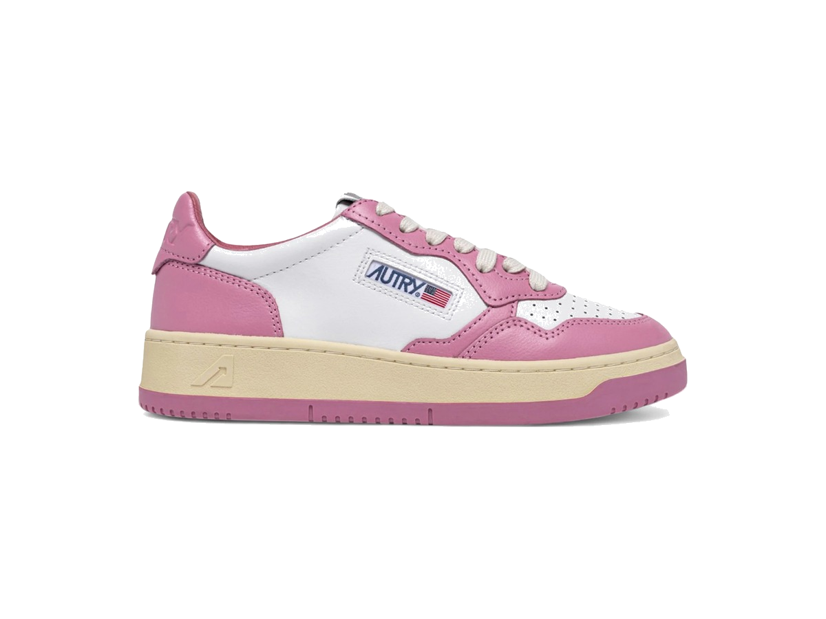 Autry Medalist Leather Low White Polignac