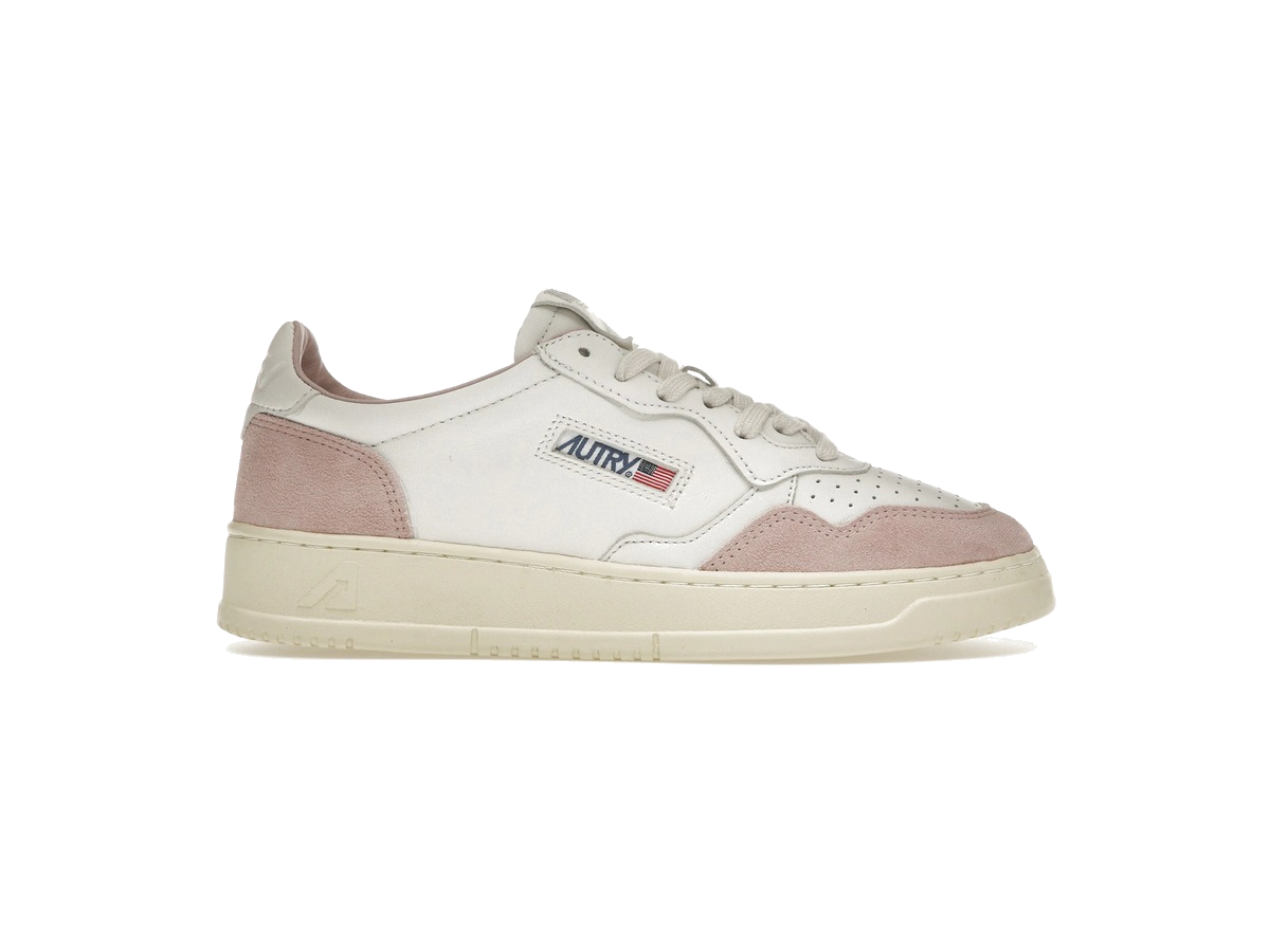 Autry Medalist Leather Low White Powder (Women's)