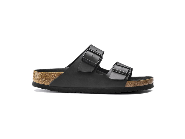 Birkenstock Arizona Birko Flor Black Black Foot Bed