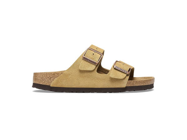 Birkenstock Arizona Suede Leather Latte Cream