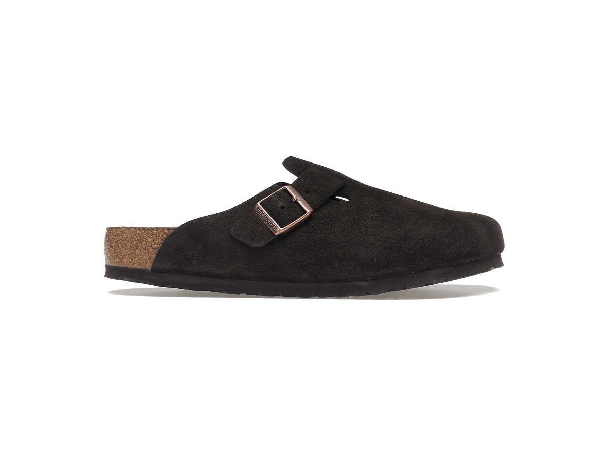 Birkenstock Boston Soft Footbed Suede Mocca