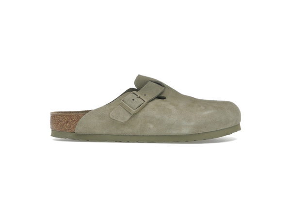 Birkenstock Boston Suede Faded Khaki