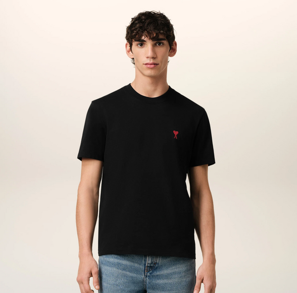 T-shirt Noir Ami de Coeur en Coton – vue 2
