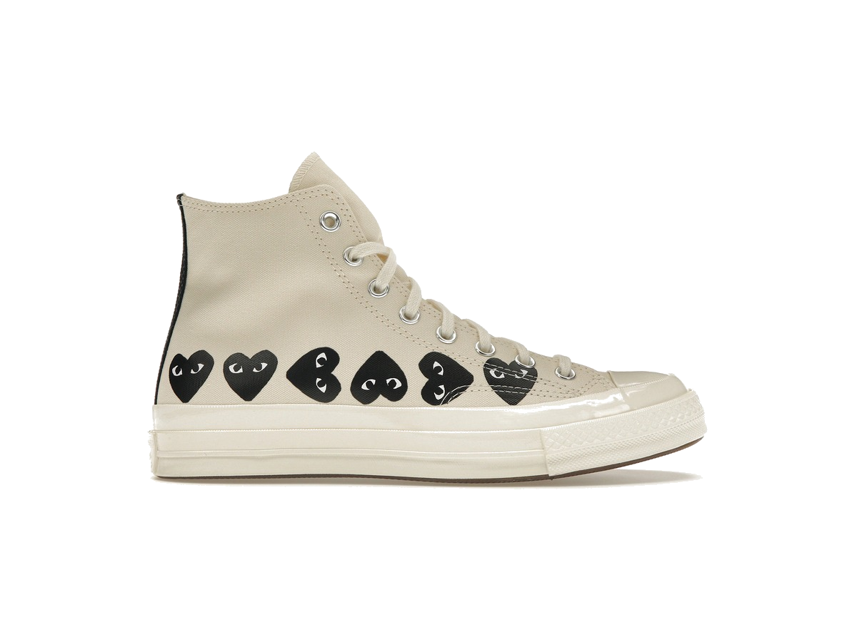Converse Chuck Taylor All Star 70 Hi Comme des Garcons PLAY Multi-Heart Milk