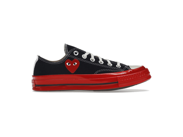 Converse Chuck Taylor All Star 70 Ox Comme des Garcons PLAY Black Red Midsole