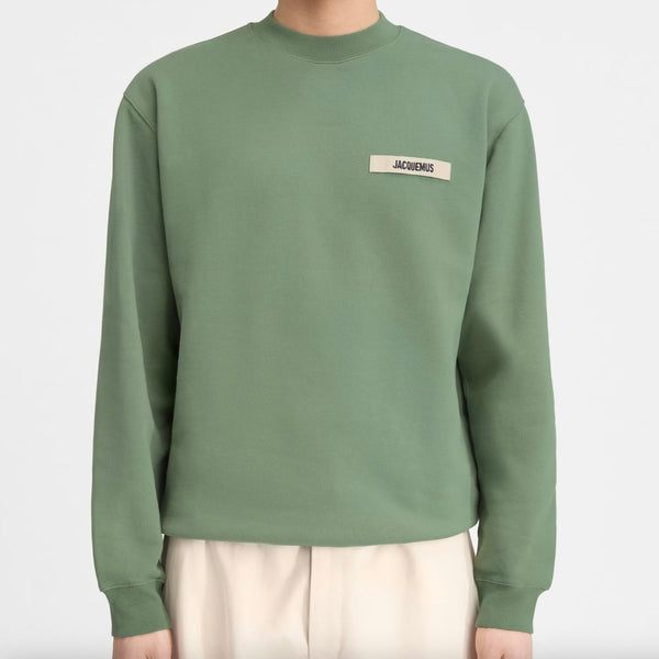 Le Sweatshirt Gros Grain Jacquemus Khaki – vue 2
