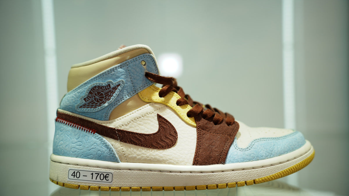 Jordan 1 Mid SE Fearless Maison Chateau Rouge